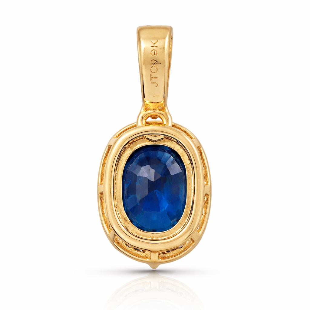 1.68 Ct Oval Emerald 9K Gold Pendant
