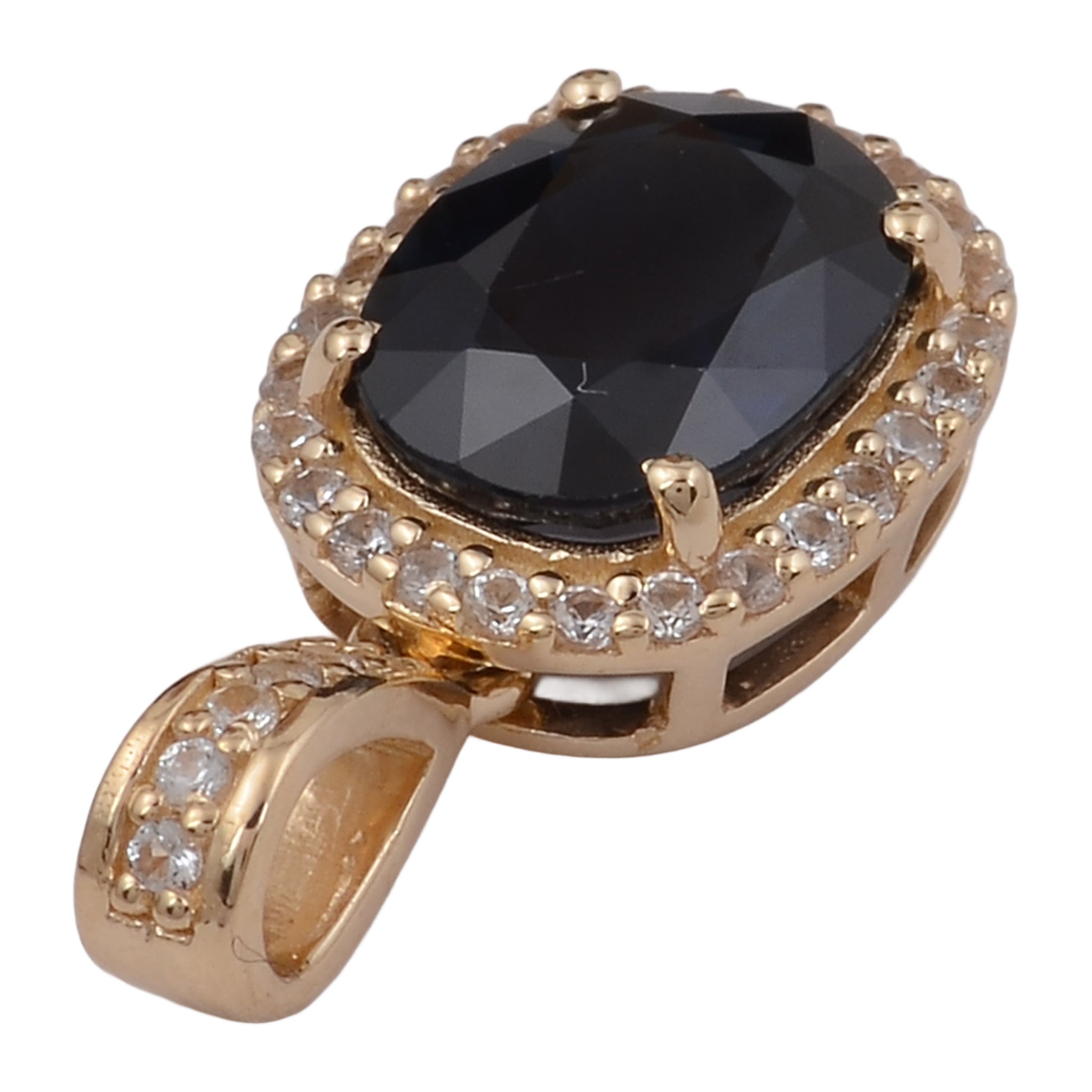 1.68 Ct Oval Emerald 9K Gold Pendant