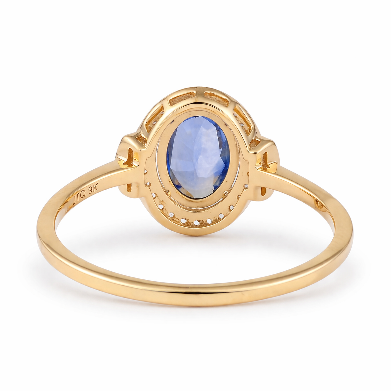 1.13 Ct Oval Sapphire 9K Gold Ring