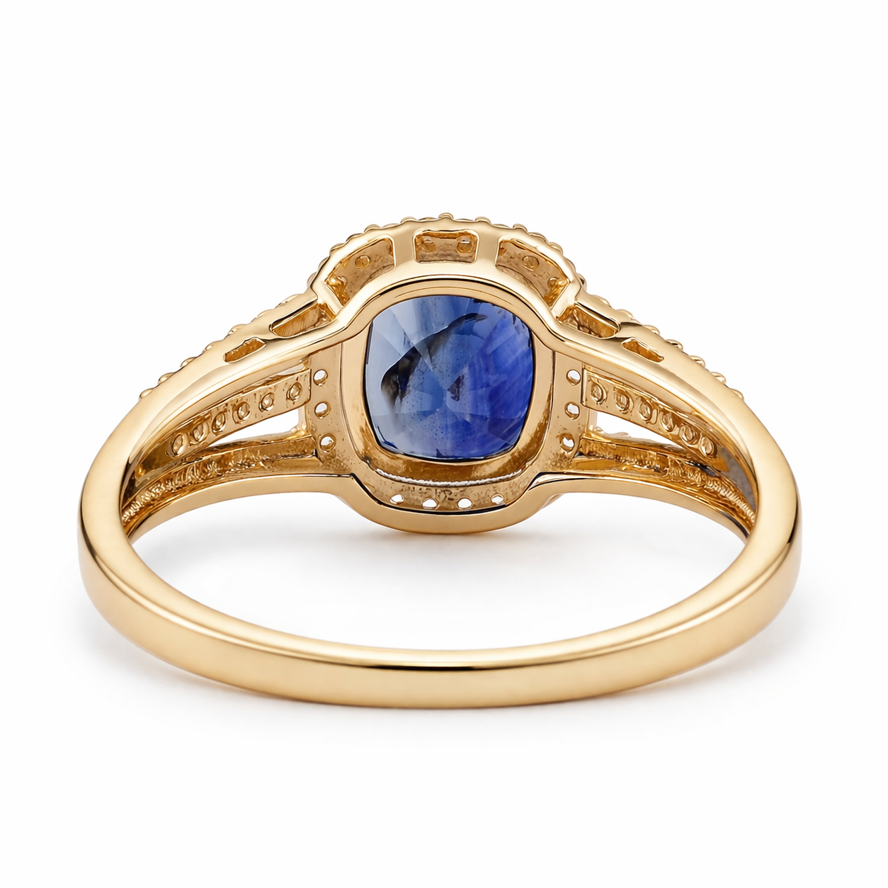 1.81 Ct Oval Sapphire 9K Gold Ring