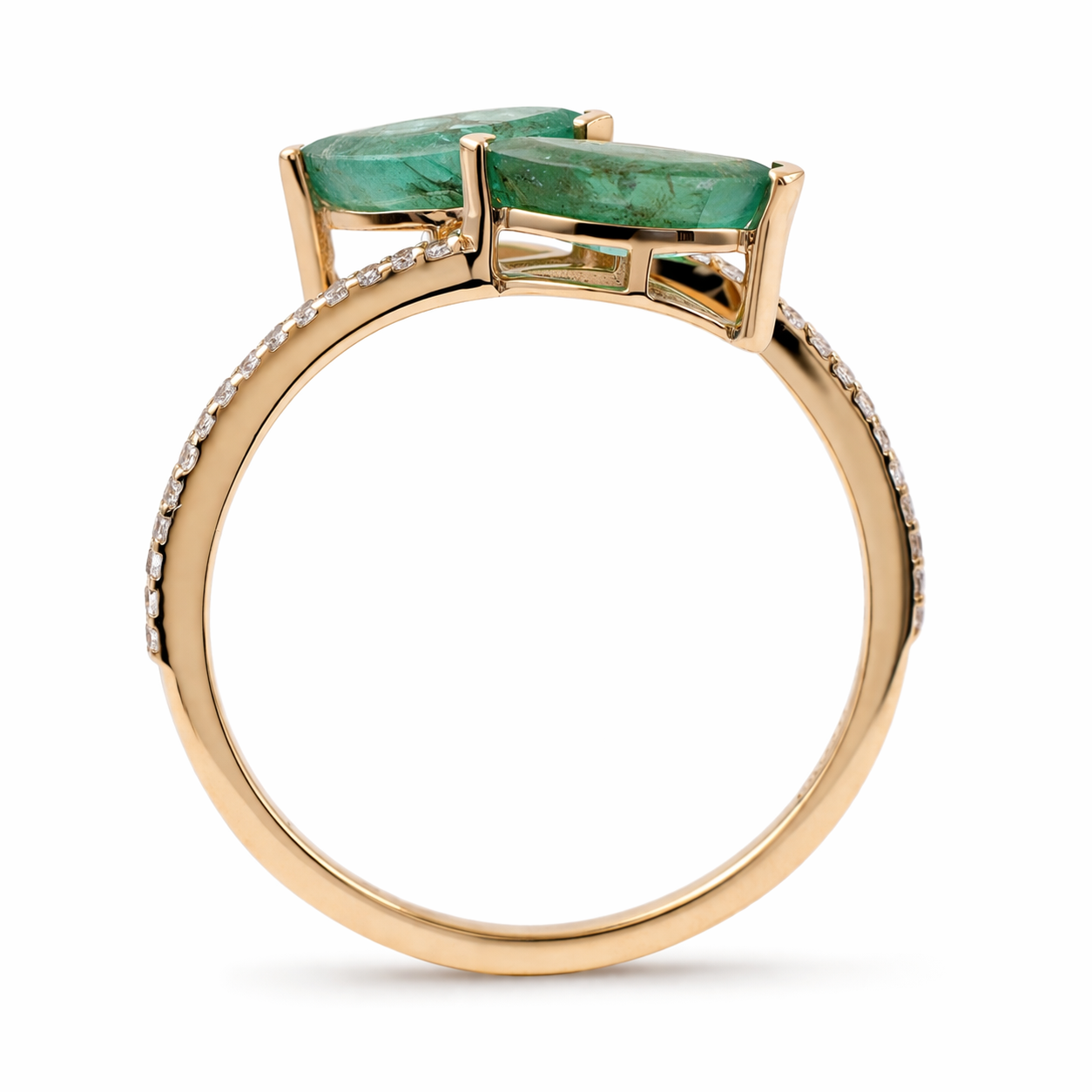 1.20 Ct Marquise Emerald 9K Gold Ring